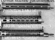 German machine gun cooling jacket differences.